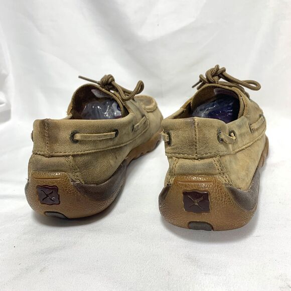 TWISTED X Women's Brown Leather Driving Moc Shoes SIZE 7.5 M Mocassin WDM0003 - Picture 9 of 13